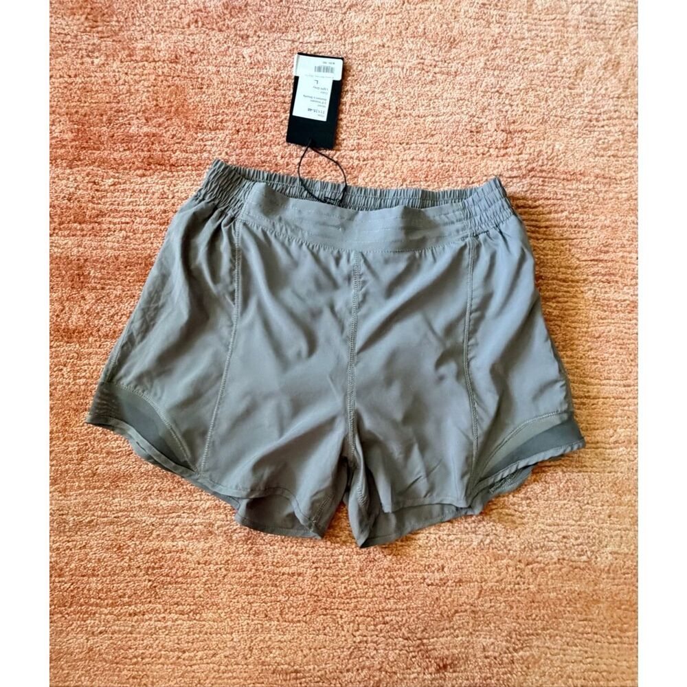 Meripex Athletic Running Shorts Light Grey L Built-In Liner NWT